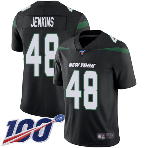 New York Jets Limited Black Men Jordan Jenkins Alternate Jersey NFL Football 48 100th Season Vapor Untouchable